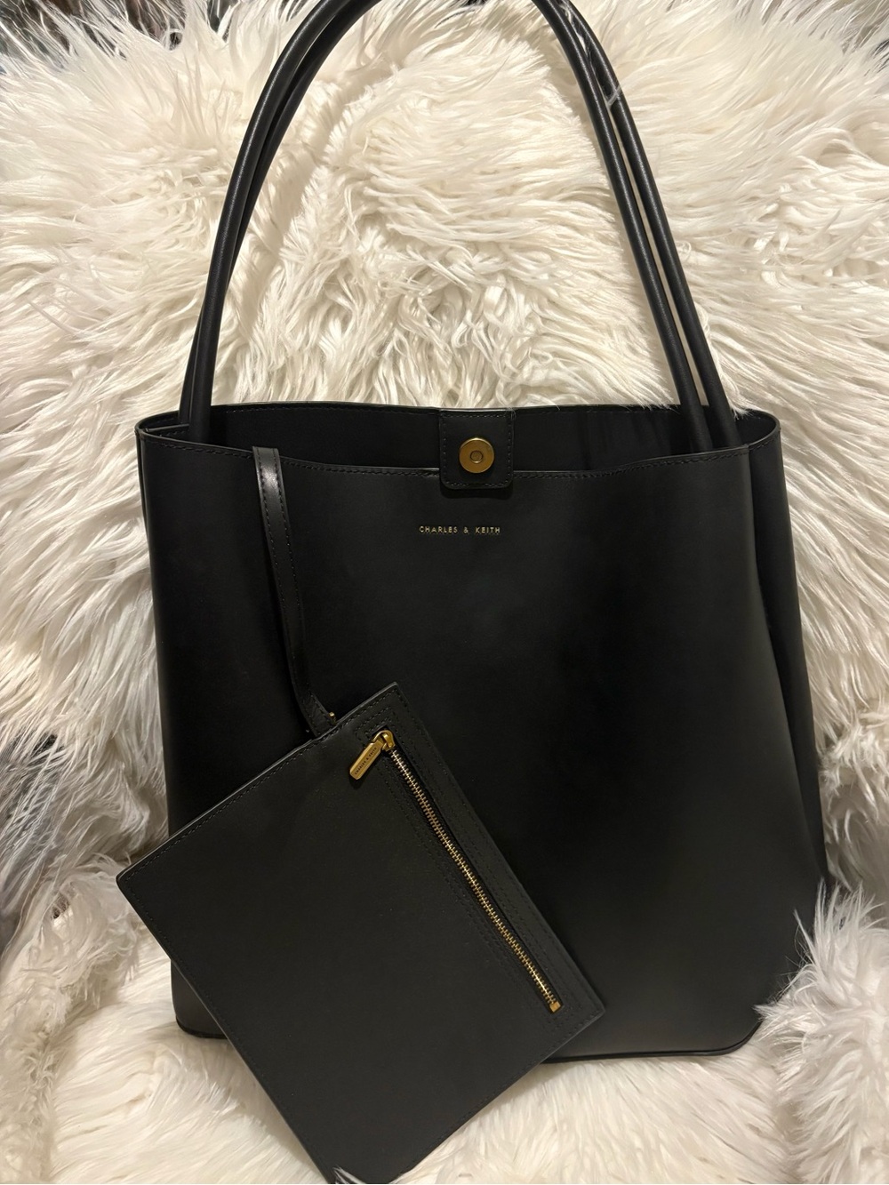Black Charles & Keith Large Tote